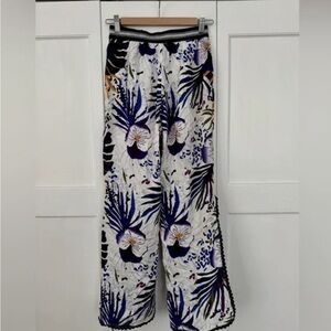 Floral Wide-Leg Pants